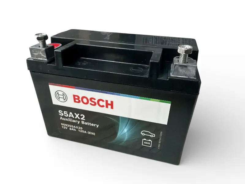 Акумулятор 8Ah-12v BOSCH AGM AUXILIARY (S5AX2) (150x87x105),L,EN125