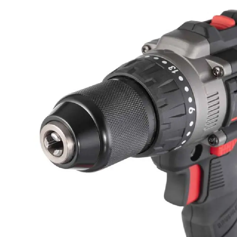 Дриль-шуруповерт ударна акумуляторна з безщітковим двигуном 20 В, 100 Nm, 0-410/0-1800 об/хв, 2-13 м