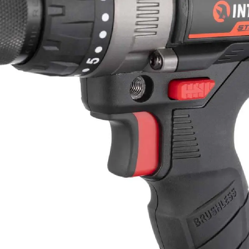 Дриль-шуруповерт ударна акумуляторна з безщітковим двигуном 20 В, 100 Nm, 0-410/0-1800 об/хв, 2-13 м