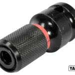 Перехідник ударний для викруткових насадок з квадрату-1/2″ до НЕХ – 1/4″, L= 50 мм YATO