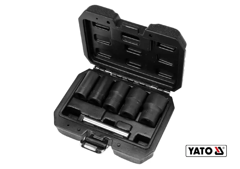 Набір екстракторів для видалення зломаних гвинтів YATO,1/4″.0-6,1-8,2-10,3-12,4-14мм, HSS 4241 ,5шт.