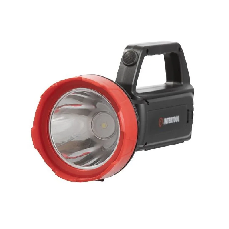 Ліхтар акумуляторний 1LED+1COB, power bank INTERTOOL
