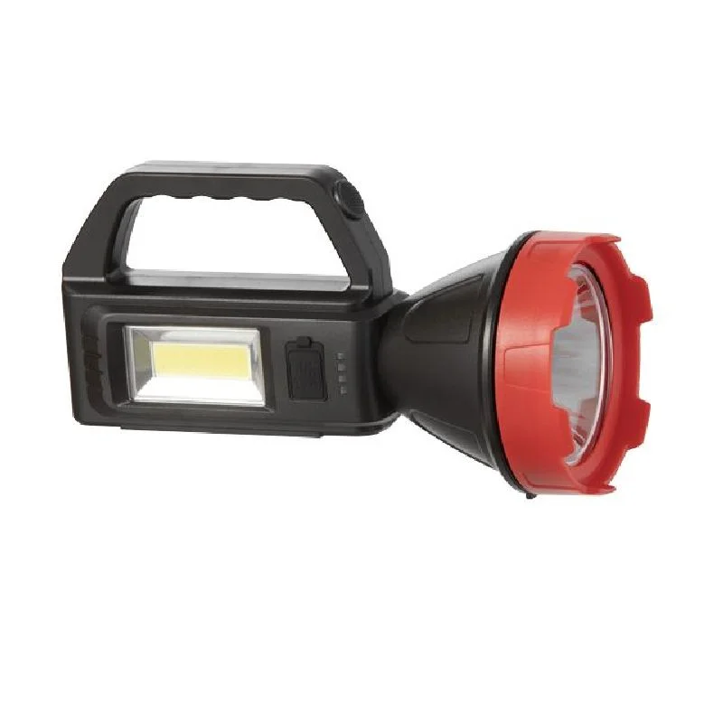 Ліхтар акумуляторний 1LED+1COB, power bank INTERTOOL