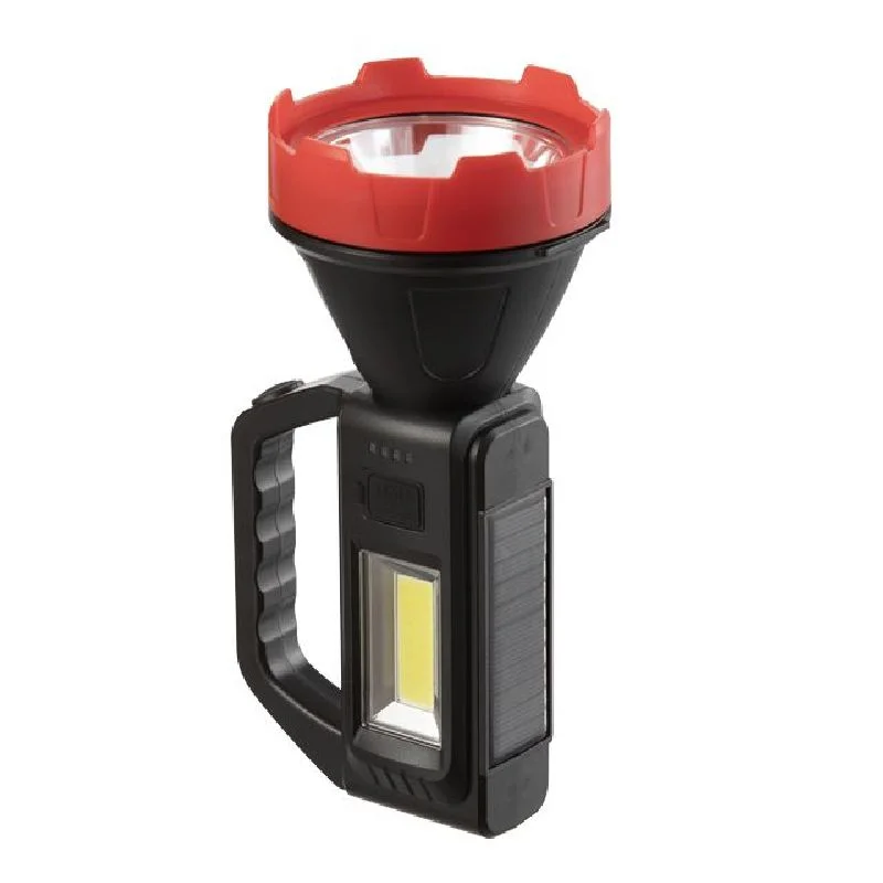 Ліхтар акумуляторний 1LED+1COB, power bank INTERTOOL
