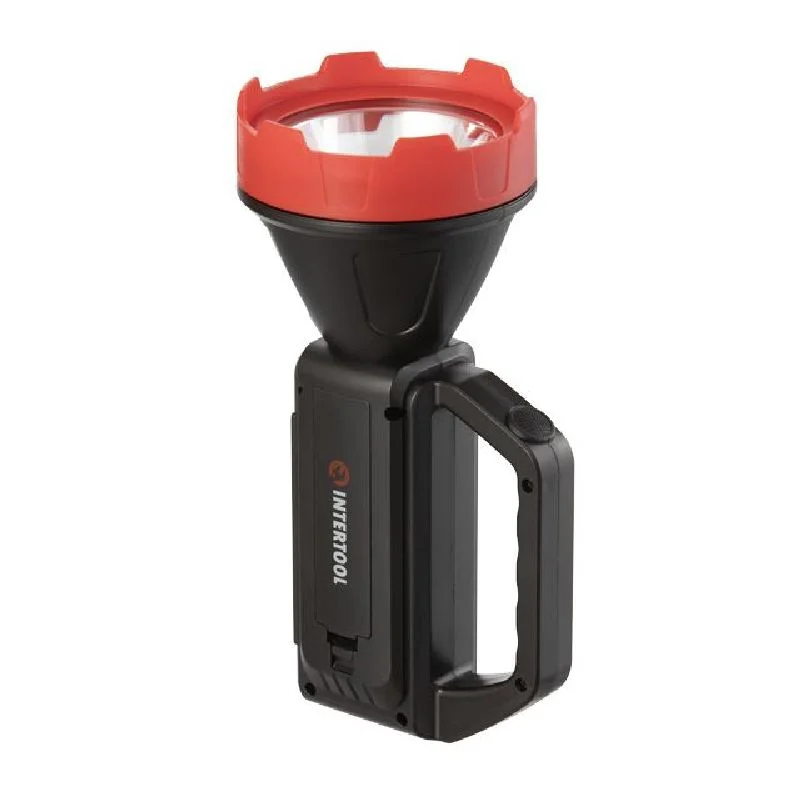 Ліхтар акумуляторний 1LED+1COB, power bank INTERTOOL