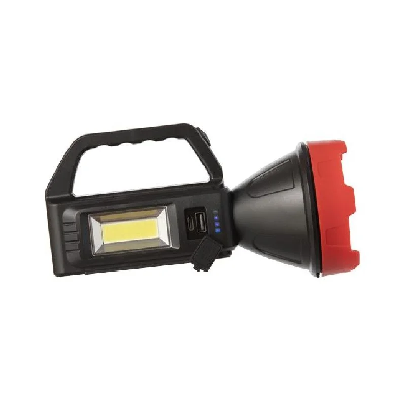 Ліхтар акумуляторний 1LED+1COB, power bank INTERTOOL