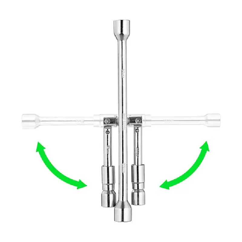 Ключ балонний ключ балонний розкладний 17х19х21х23 мм (вир-во INTERTOOL)