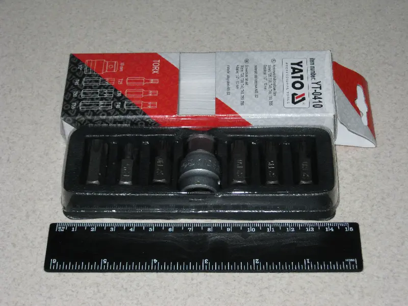 Набір биток (малий) YATO 6ед. (вир-во Україна)