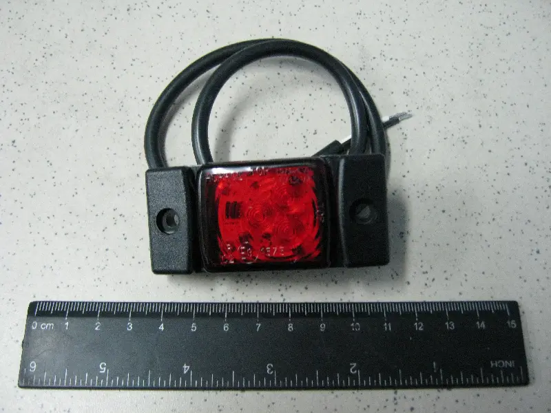 Лампа що відображає мала LED, 12/24 V червона