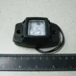 Лампа габаритна LED на гумi, 12/24 V бiла,квадрат