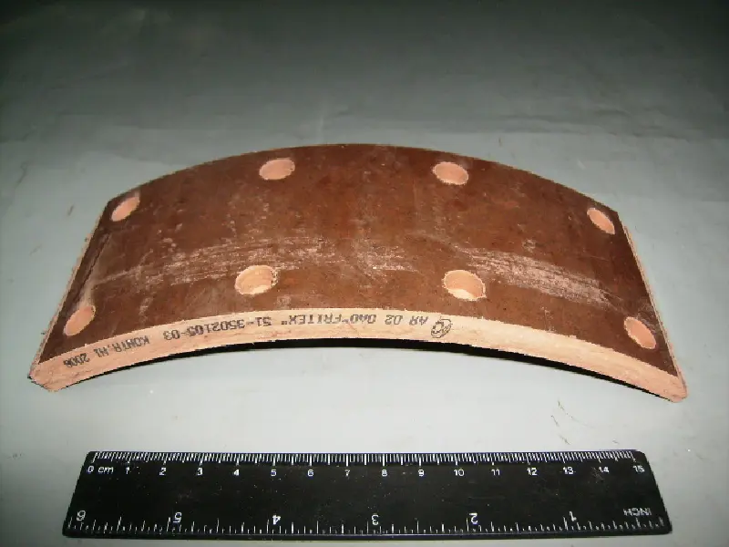 Накладка гальм. 3307 пер. корот. свердел. (200х80) (вир-во Фритекс)