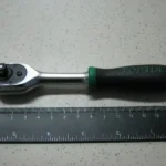 Трещітка 1/4″ 36зуб. з резин. ручкою