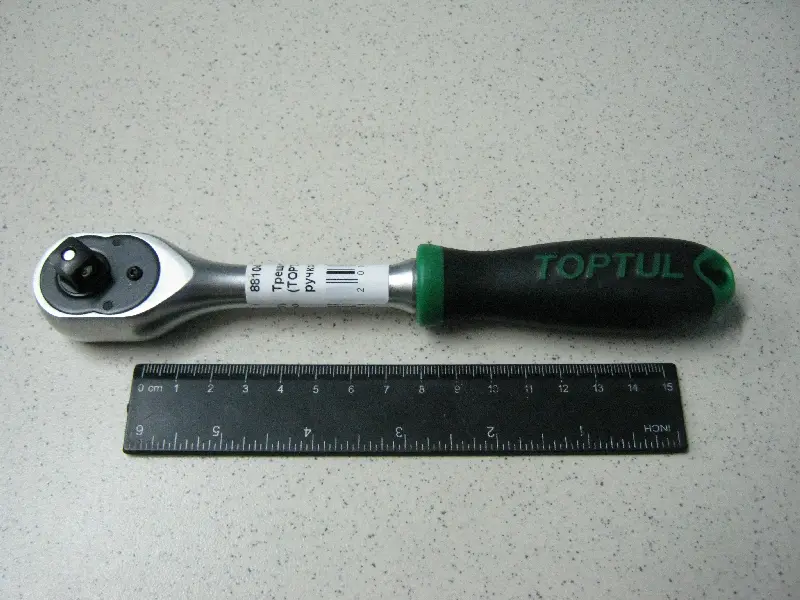 Трещотки 3/8″ 36зуб. з рез. ручкою